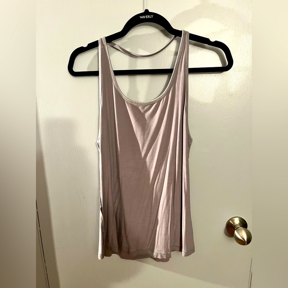 NEW CVG open back tank Medium Scoop back tank M Gray Smoke Color